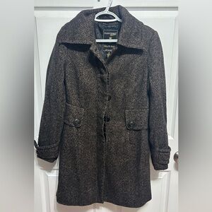 Women's Brown Black Coat